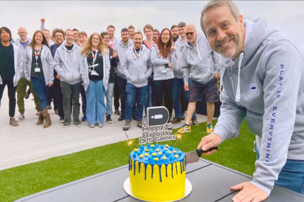 DPS Team and Birthday cake